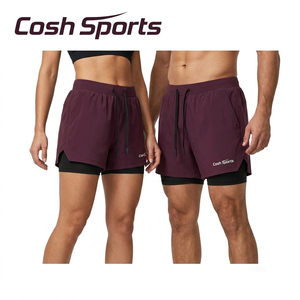 Running <b>Shorts</b> <b>Men</b> Women Quick Dry Athletic Gym <b>Shorts</b> with <b>Compression</b> Liner Unisex Workout Fitness Training <b>Shorts</b> - Product Image 1
