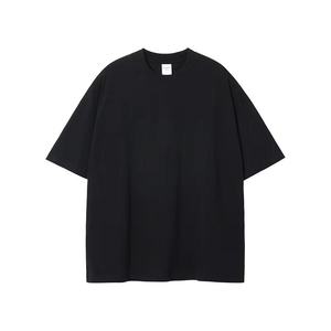 เสื้อยืดคอกลมแขนสั้นผู้ชาย คุณภาพสูง ผ้าฝ้าย 100% รับสกรีนโลโก้ เสื้อยืดโอเวอร์ไซส์เนื้อหนา สำหรับผู้ชาย - Product Image 2