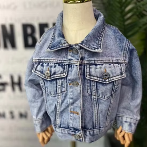 Chaqueta Vaquera Informal para Niños y Niñas, Estilo Simple y Regular, Lavada, de Mezclilla, para Niños, Marca LTH, Gran Venta - Product Image 4