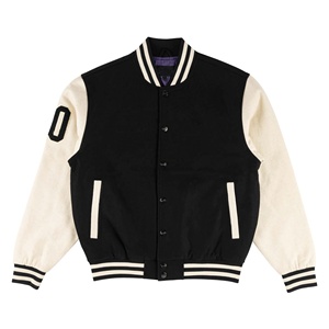 Veste universitaire personnalisée OEM en gros, veste Letterman, fournisseur de vêtements de sport et d'équipe pour hommes, jeunes, écoles et universités - Product Image 1