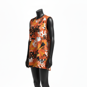 T-shirt sans manches pour femme en polyester interlock respirant, séchage rapide, impression par sublimation, logo personnalisé, chemises en coton sans manches pour femme - Product Image 4