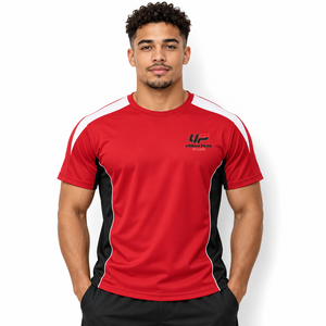 Camiseta de cuello redondo para hombre a la moda, con un ajuste moderno y relajado, y una apariencia informal y urbana. - Product Image 1