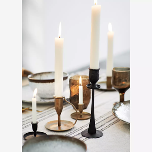 Durable Hand Forged Black Iron Unique Handmade Solid Iron <b>Candlestick</b> Holder Home Wedding Easter Christmas Party Decoration - Product Image 2