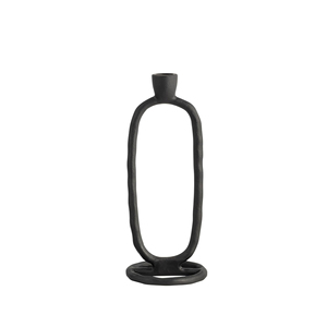 Nuevo candelabro de aluminio fundido con acabado negro mate para decoración del hogar, hecho a mano y personalizado. - Product Image 2