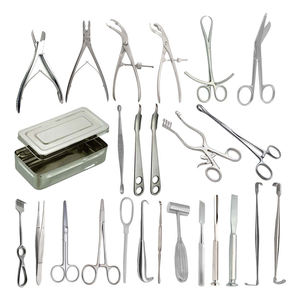 Ensemble d'instruments chirurgicaux en acier inoxydable, autoclavables, réutilisables, manuels, pour chirurgie osseuse, certifiés CE par Dentavex - Product Image 1