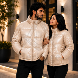 Veste légère et chaude unisexe de style maçonnique Heritage avec logo sur la manche gauche, streetwear tendance, manteau chaud pour l'extérieur - Product Image 2