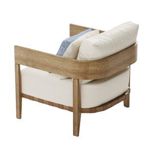 Canapés de jardin modernes, meubles de patio, chaise longue en bois massif avec coussin par Rachel Natalie - Product Image 3