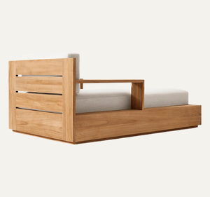 Amangiri - Cojines Modernos Minimalistas Ecológicos y Duraderos de Madera Maciza de Caoba para Tumbonas de Exterior, para Piscina, Resort o Jardín - Product Image 3