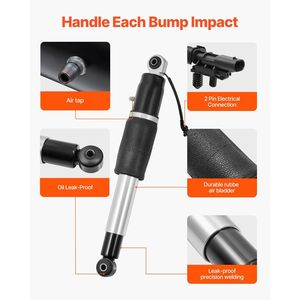 2 Amortiguadores Traseros de Aire Compatibles con Cadillac Escalade, Chevrolet Suburban/Tahoe, GMC Yukon/Yukon XL - Repuesto - Product Image 5