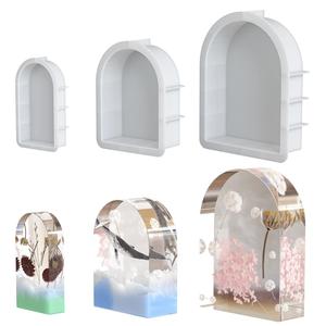 Dried Flower Arch Arch Bookend <b>Resin</b> Silicone Mold - Product Image 1