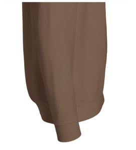 Chemise tissée à manches longues pour homme, couleur unie, style décontracté, manches longues, marron - Product Image 4