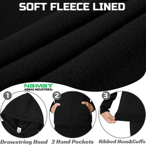 Veste à capuche zippée en polyester recyclé durable pour homme, matière écologique, vêtement de sport pour la salle de sport - Product Image 5