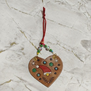 Bonito lujo personalizado 2024 suministros de decoración navideña adorno de Navidad adornos de vidrio árbol de Navidad cajas de joyería de cuero de lujo - Product Image 2