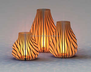Support de lampe en T en bambou et bois écologique pour l'éclairage naturel de la maison, cadeau fait main et décoration d'exportation - Product Image 3