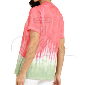 Nueva Camiseta de Manga Corta para Mujer, Informal, con Estampado de Logotipo Tie Dye, de Lona Tejida a Crochet, de Alta Calidad, Secado Rápido y Transpirable - Product Image 2