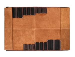 Sac de transport pour chef en cuir classique, organiseur de couteaux en cuir rustique, élégant porte-couteaux en cuir pour chefs LKR-0268 - Product Image 6