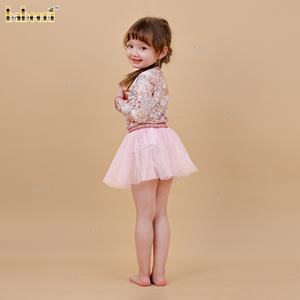 ชุดว่ายน้ำเด็กผู้หญิงลายดอกไม้พร้อมกระโปรงผ้าทูลล์  ผ้าฝ้าย 100% ปักมือ  รักษ์โลก  ODM - DR4534 - Product Image 3