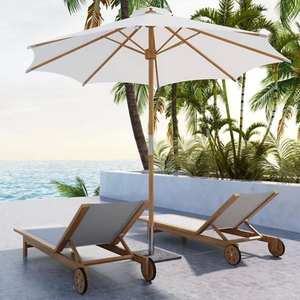 เตียงอาบแดดไม้สักดีไซน์ทันสมัยสำหรับตกแต่งบ้าน - Product Image 6