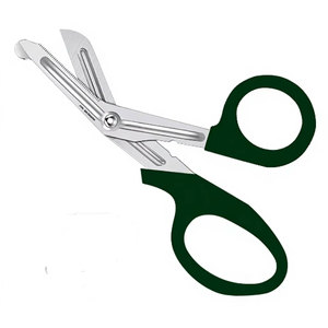 Tijeras de Primeros Auxilios Trauma Shear de 5.5 Pulgadas, Color Verde Cazador, Acero Inoxidable de Grado Alemán, Tijeras Utilitarias para Vendajes de Emergencia Médica - Product Image 2