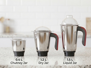 100% Heavy Duty <b>Mixer</b> <b>Grinder</b> Machine with Stainless Steel Metal 3 Jar 550W Motor <b>Mixer</b> <b>Grinder</b> For Home - Product Image 4