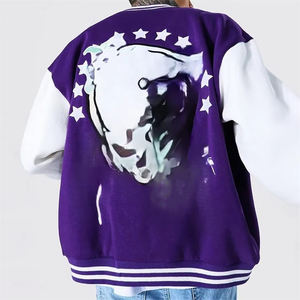 Top Quality Wholesale Custom Vintage Varsity <b>Racing</b> <b>Jacket</b> Plus Size Embroidery Patch Streetwear Bomber <b>Jacket</b> for <b>Men</b> - Product Image 3