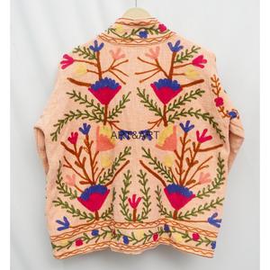 Chaqueta Suzani Bordada a Mano Estilo Boho, Chaqueta Floral, Chaqueta Suzani Bordada, Chaqueta TNT, Ropa de Mujer - Product Image 3