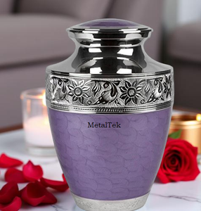 Urnes funéraires artisanales Trieste grande taille pour adultes, style moderne, en laiton, pour cendres, pots de commémoration, fournitures funéraires, fabricant d'urnes - Product Image 1