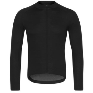 Men's <b>Long</b> <b>Sleeve</b> <b>Cycling</b> <b>Jersey</b> Full Zip Front Dark Gray With Orange Accents Sweat-Wicking Breathable Sport Wear - Product Image 3