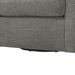 Fauteuil pivotant confortable Sutton Grey Swivel Barrel Chaise Lounge - Product Image 4