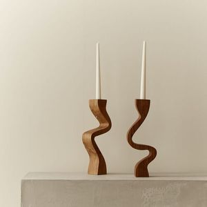 Traditional Wooden <b>Candle</b> Holder Timeless Decorative Accessory For Religious Events Family Gatherings And Celebrations - Product Image 2