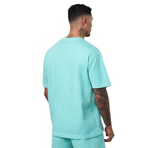 Camiseta gráfica lavada de color verde menta para hombre, camiseta informal de algodón con cuello redondo y manga corta, ropa de calle, suave y transpirable - Product Image 2