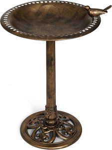 Bebedero para Pájaros de Metal Ecológico y de Lujo con Diseño Elegante para Decoración de Jardín y Patio Trasero, para que los Pájaros beban agua al aire libre - Product Image 3