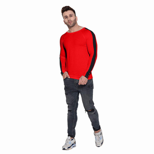 Camiseta de Manga Larga de Color Sólido Personalizada OEM para Hombre, Camiseta de Moda, Ropa Casual, Camiseta Ajustada, Camiseta de Color Sólido - Product Image 1