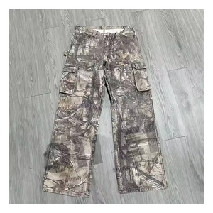 Pantalon cargo en coton pour homme, coupe droite, multi-poches, décontracté, respirant, confortable, pour le travail, les voyages et le streetwear - Product Image 6