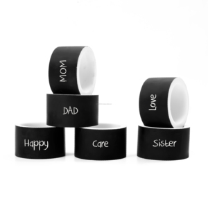 Napkin Ring Modern Design Napkin Ring for Wedding Dining <b>Table</b> Handicraft <b>Top</b> Quality <b>Resin</b> Inlay Napkin Ring for Tableware - Product Image 4