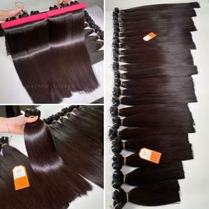 Precio de fábrica vietnamita Remy hueso recto peruano extensiones de cabello humano cutícula completa alineada sin procesar de alta calidad - Product Image 4