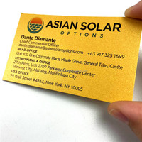2 cartes de visite personnalisées de luxe en carton avec logo, dorure à chaud, impression offset CMYK 4 couleurs, certifiées par la marque japonaise