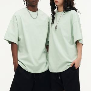 Bangladesh China Factory Price 350g 100 Percent Cotton Heavyweight Eco Friendly Unisex T <b>Shirt</b> Crew Neck Short Sleeve T <b>Shirt</b> - Product Image 1