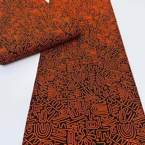 Tissu pagne africain authentique du Ghana en wax et Ankara 100 % coton pour vêtements de filles, artisanat, sacs et motifs batik - Product Image 1