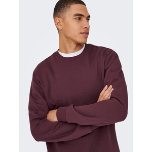 <b>Men's</b> Stand Collar Solid Color Fleece Anti-Pilling 100% Cotton Knitted <b>Pullover</b> Sweatshirt Regular Fit Casual Winter Wear - Product Image 6