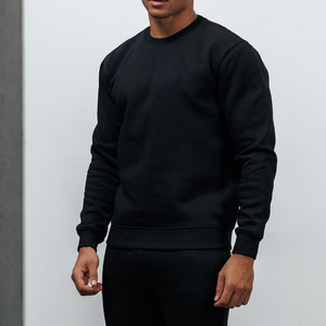 Sweat-shirt à col rond pour homme en polyester et coton, personnalisé avec logo, décontracté, à manches longues, pour le sport et le golf - Product Image 1