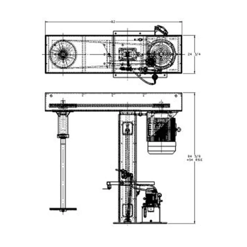 200 Liter Coating Mengmachine Verf Mixer Ton Verf Mixer Hoge Snelheid Dispergeermachine Voor Het Mengen Van Verf En Coating