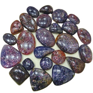Cristales de Iolita y Piedra del Sol Multicolores Naturales de Alta Calidad, en Forma de Pera, de 20-45mm, para Joyería - Product Image 1