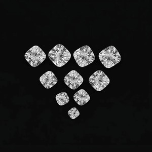Diamants de laboratoire CVD HPHT de taille coussin, non montés, pour la fabrication de bijoux fins, couleur D-G, pureté VVS VS1, de 0,5 ct à 5 ct, certifiés IGI - Product Image 1
