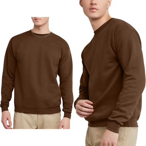 Sudadera cómoda de cuello redondo de ajuste holgado en hombros, pecho y cintura, sudadera térmica de cuello redondo de tejido grueso - Product Image 5