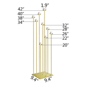 เชิงเทียนปรับความสูงได้ตามต้องการเชิงเทียนสูงพิเศษได้รับความนิยมสูงมากมาตรฐานสำหรับตกแต่งบนพื้น - Product Image 2