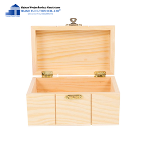 THANH TUNG THINH Wooden <b>Storage</b> <b>Box</b> Rectangular Minimalist Handmade Wood <b>Box</b> For Sundries Living Room Use - Product Image 6