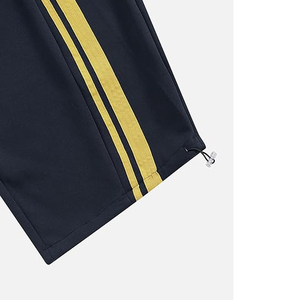 Pantalon court ample style américain pour homme, marque de mode Vibe, sportif, décontracté, avec bande décorative et taille élastique - Product Image 5