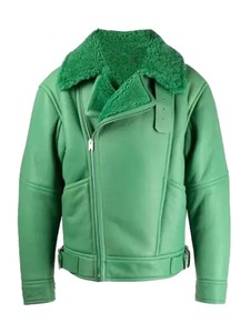 <b>Mens</b> Gavin Aviator <b>Shearling</b> Leather <b>Jacket</b> - Product Image 1
