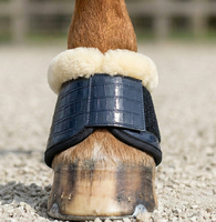 Botas de Protección Premium para Caballos, Anti-Rotación, de Cuero PU, Acolchadas con Piel Sintética, Ecológicas, Impermeables y Personalizables